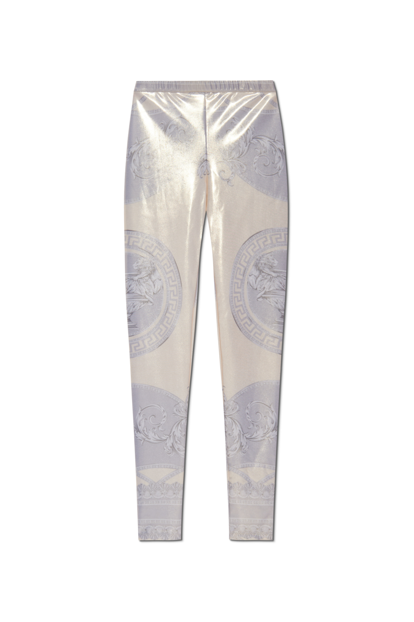 【関税込み】versace LA COUPE DES DIEUX' LEGGINGS Versace La Coupe Des Dieux Laminated Leggings In Multi